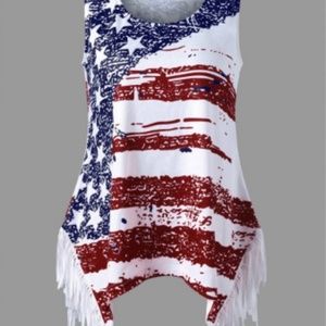 USA Flag Top Size 2x Size 12